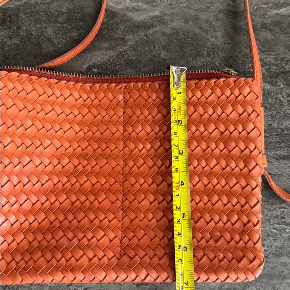 Madewell Red Braided Crossbody Bag - Picture 6 of 6